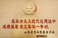 山(shan)西(xi)省榮立(li)集體(ti)一(yi)等功(gong)