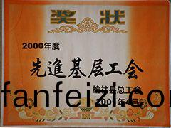 2001年(nian)榆社(she)縣先進(jin)基(ji)層工(gong)會