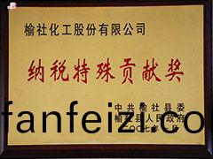 2007年榆社縣(xian)納稅特殊貢(gong)獻(xian)獎